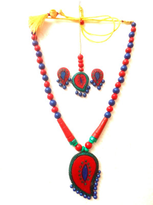 Haus Fabula Terracotta Multicolor Jewellery Set(Pack of 1)