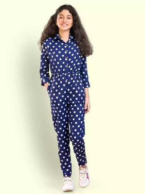 Pari Mahal Solid Girls Jumpsuit