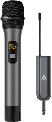 Audio Array UHF Single Wireless Metal Mic, 4+ hrs Receiver Battery, Range up to 60m Microphone