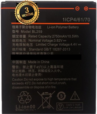 IARYZ ORIGINAL Mobile Battery For  Lenovo Vibe k5 / k5 Plus a6020 BL259 Battery(2750mah)