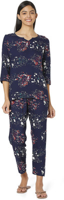 Smarty Pants Women Printed Multicolor Top & Pyjama Set