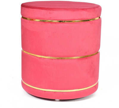 ShadowKart Foam Pouf(Finish Color - Pink, Pre Assembled)