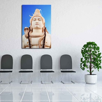 Artzfolio Lord Shiva in Bangalore, India Canvas Painting | MDF Wood Frame Digital Reprint 24 inch x 16 inch Painting(With Frame)