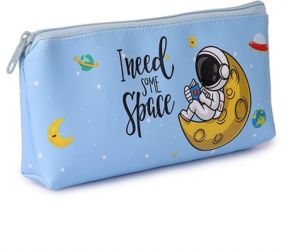 Neel 1Ps_Pencil Case for Boy Astronaut Pencil Pouch for Boy School Stationery Storage Zipper Closer Large Capacity Pencil Case Travel Pouch Art Polyester Pencil Box(Set of 1, Multicolor)