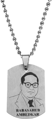 Sullery Religious Dr Babasaheb Ambedkar Pendant Necklace Sterling Silver Stainless Steel Pendant