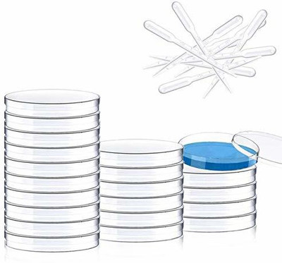 Spylx Polystyrene Reusable Petri Dish(90 mm Pack of 40)