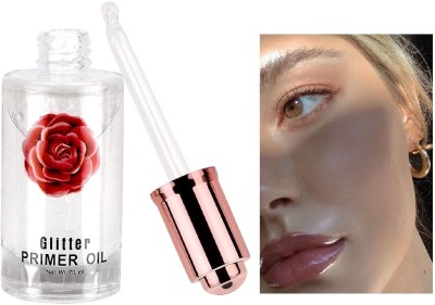 THTC (Transparent)70 ml Glitter Rose Oil Makeup Base Face  Primer  - 70 ml(TRANSPARENT)