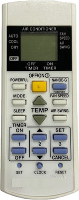 SHIELDGUARD AC Remote Control No. 452 with NANOE-G function Compatible for AC Panasonic Remote Controller(White)