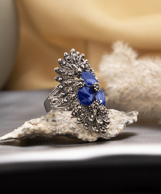 SOHI Alloy Silver Plated Ring