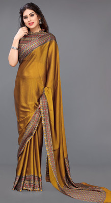 85% OFF on MIRCHI FASHION Printed Daily Wear Chiffon Saree(Mustard) 85% OFF on MIRCHI FASHION Printed Daily Wear Chiffon Saree(Mustard)