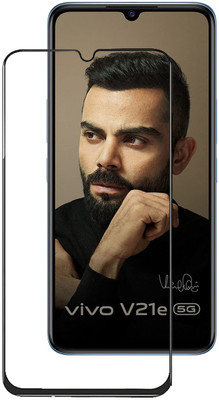 INFINITYWORLD Edge To Edge Tempered Glass for Vivo V21E 5G(Pack of 1)