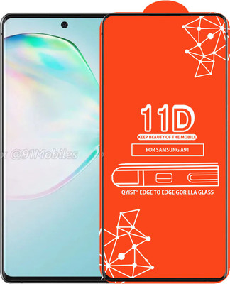 Qyist Edge To Edge Tempered Glass for Samsung Galaxy A91(Pack of 1)