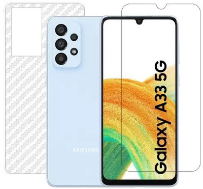 HOBBYTRONICS Front and Back Screen Guard for Samsung A33, Samsung Galaxy A33, Samsung A33 5G, Samsung Galaxy A33 5G(Pack of 1)