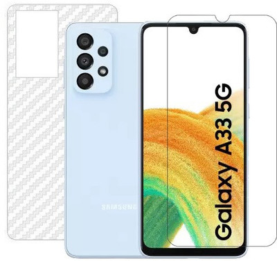 ECMERED Front and Back Screen Guard for Samsung A33, Samsung Galaxy A33, Samsung A33 5G, Samsung Galaxy A33 5G(Pack of 1)