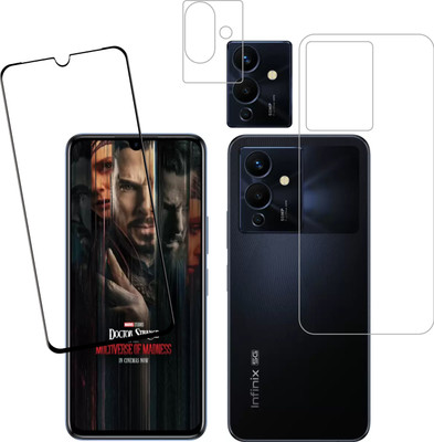Vatsin Front and Back Tempered Glass for Infinix Note 12 Pro 5G(Pack of 3)