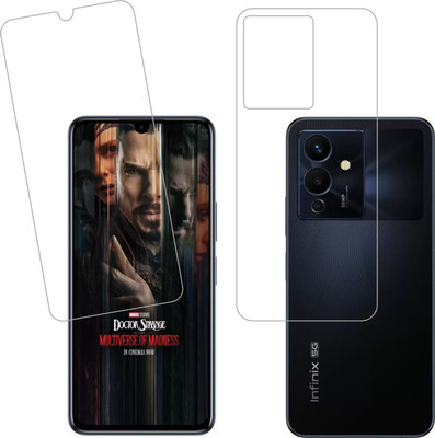 Vatsin Front and Back Tempered Glass for Infinix Note 12 Pro 5G(Pack of 2)
