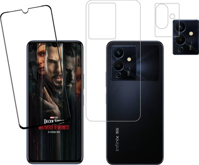 Ten To 11 Front and Back Tempered Glass for Infinix Note 12 Pro 5G(Pack of 3)