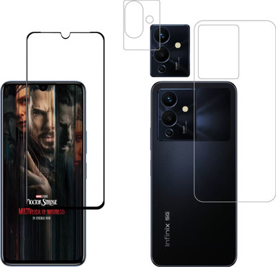 Vatsin Front and Back Tempered Glass for Infinix Note 12 5G(Pack of 3)