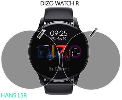HANS LSR Screen Guard for DIZO WATCH R(Pack of 2)