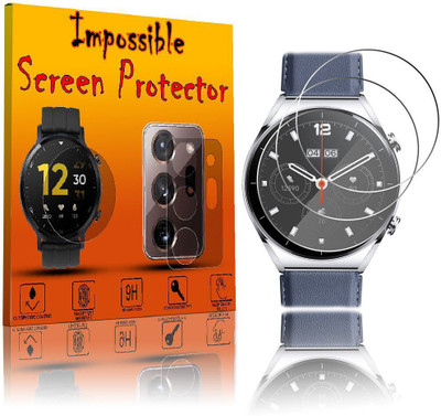 FCS Edge To Edge Screen Guard for Xiaomi Watch S1 Strap Leather(Pack of 3)