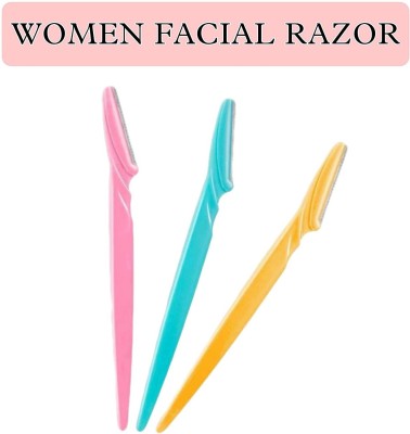 ActrovaX Women's & Girl's Eyebrow Razor,Face Facial Hair Remover-VI51(Pack of 3)