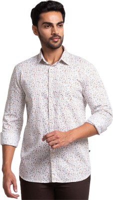 PARX Men Printed Casual Brown Shirt