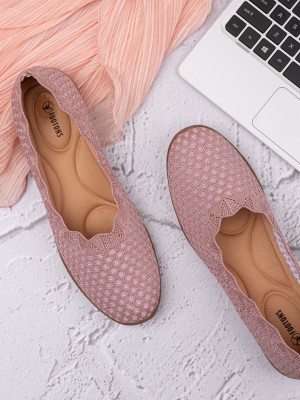 FOOTONS Select Women Casual/Party/Daily -Wear/Office/Ethnic Bellies Slip-on Loafer Shoes Bellies For Women(Pink)