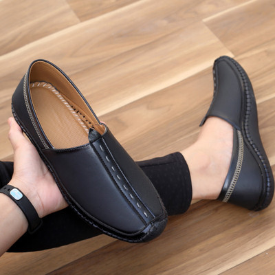 ROCKFIELD Loafers For Men(Black , 8)