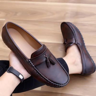ROCKFIELD Loafers For Men(Brown , 7)