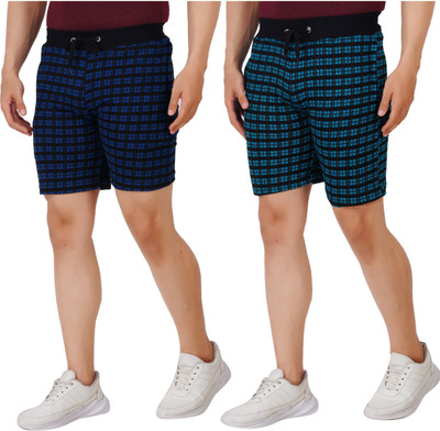 OFFENDERS Checkered Men Multicolor Casual Shorts