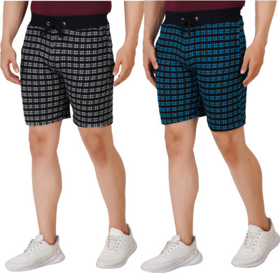 OFFENDERS Checkered Men Multicolor Casual Shorts