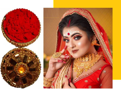 JANOST Best Natural Dust Sindoor Red with Herbs Extracts Powder(Red)