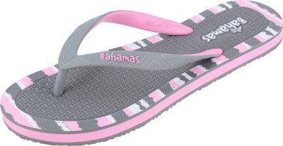 BAHAMAS Women Flip Flops(Grey , 6)