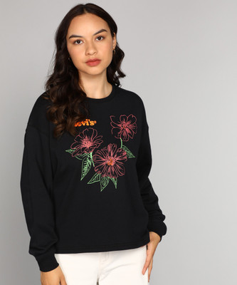 LEVI'S Full Sleeve Floral Print Women Sweatshirt