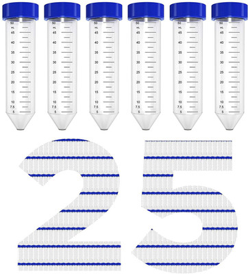 Spylx 50 ml Rimmed Polypropylene Test Tube(11.5 cm 408.6 K Pack of 25)