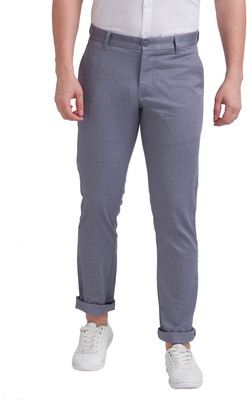 PARX Tapered Men Grey Trousers