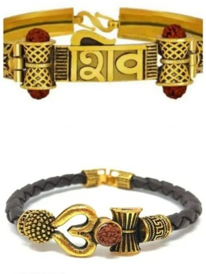 Third Eye Brass Gold-plated Bracelet(Pack of 2)