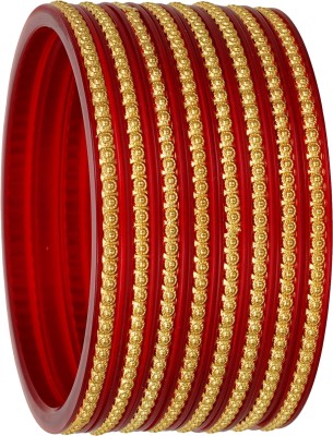 Barffy collections Plastic Gold-plated Bangle Set(Pack of 8)