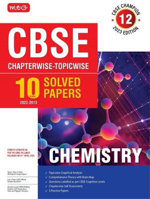 MTG CBSE 10 Years Chapterwise Topicwise Solved Papers Class 12 Chemistry - CBSE Champion For Exam 2023(English, Paperback, MTG Editorial Board)