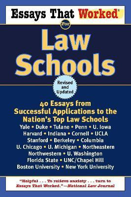 Essays That Worked for Law Schools (Revised)(English, Paperback, Curry Boykin)