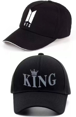 YES TAG Self Design, Solid, Embroidered Sports/Regular Cap Cap(Pack of 2)