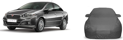 Anlopeproducts Car Cover For Fiat Linea Classic (With Mirror Pockets)(Grey)