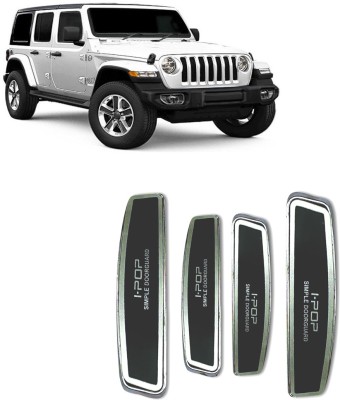 Etradezone Plastic Car Door Guard(Black, Silver, Pack of 4, Universal For Car, Jeep)