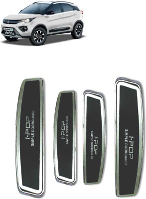 I-POP Plastic Car Door Guard(Black, Silver, Pack of 4, Tata, Universal For Car)