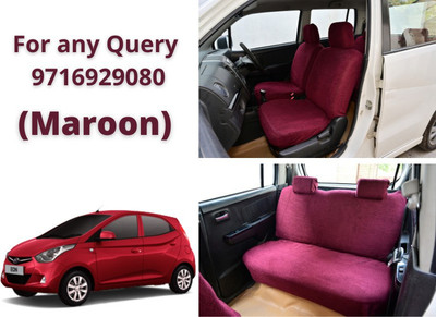 Atist Cotton Car Seat Cover For Hyundai Eon(5 Seater)