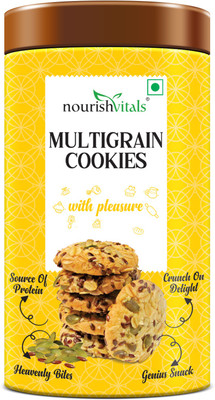 nourishvitals Multigrain Cookies, Heavenly Bites, Source of Protein Cookies Biscuit(120 g)
