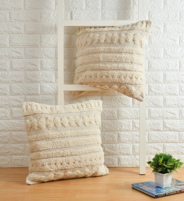 pepme Cotton Cushions Cover(50.8 cm*50.8 cm, White)