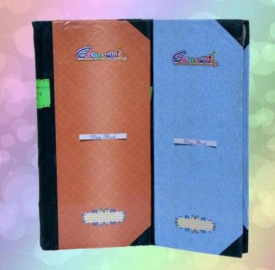 SMKT Cash Book Regular Cash Memo Unruled 100 Pages(Brown, Blue)