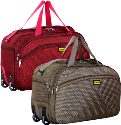 XERUS (Expandable) Unisex Pack of 2, Travel Duffel Bags Duffel With Wheels (Strolley)