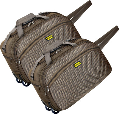 XERUS (Expandable) Unisex Pack of 2, Travel Duffel Bags Duffel With Wheels (Strolley)